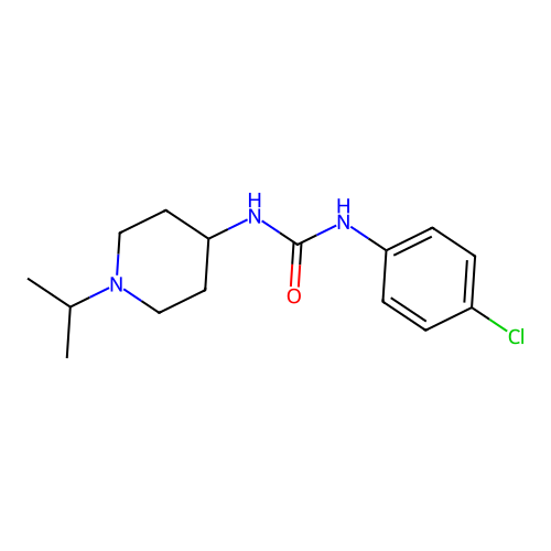 1-(4-Chlorophenyl)-3-(1-propan-2-ylpiperidin-4-yl)urea structure