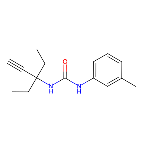 1-(3-Ethylpent-1-yn-3-yl)-3-(3-methylphenyl)urea structure