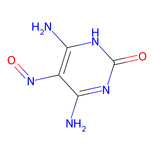 4,6-Diamino-5-nitroso-2(1H)-Pyrimidinone structure