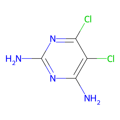 5,6-二氯嘧啶-2,4-二胺 structure