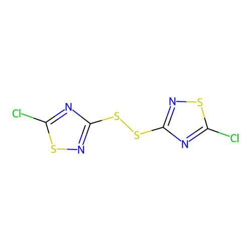 5-Chloro-3-[(5-chloro-1,2,4-thiadiazol-3-yl)disulfanyl]-1,2,4-thiadiazole structure