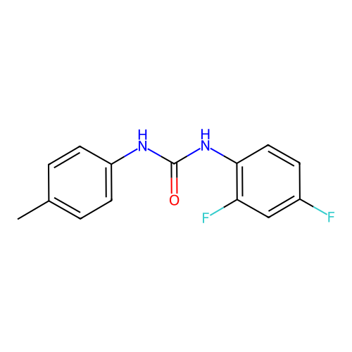1-(2,4-Difluorophenyl)-3-(4-methylphenyl)urea structure