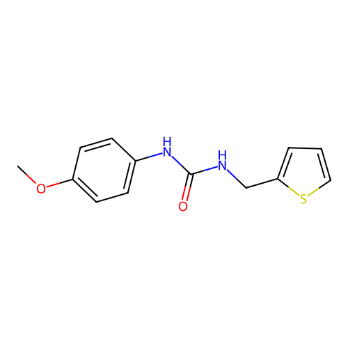 1-(4-Methoxyphenyl)-3-(thiophen-2-ylmethyl)urea structure