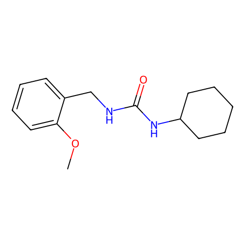 1-Cyclohexyl-3-[(2-methoxyphenyl)methyl]urea structure