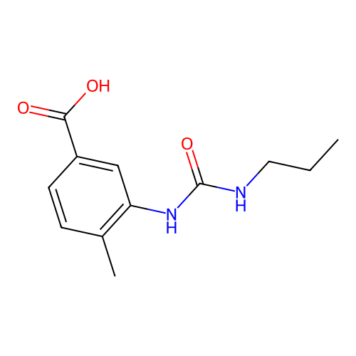4-Methyl-3-[(propylcarbamoyl)amino]benzoic acid structure