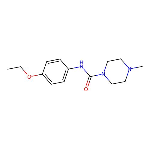N-(4-ethoxyphenyl)-4-methylpiperazine-1-carboxamide structure