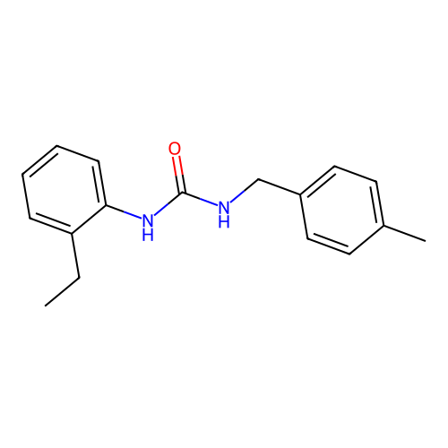1-(2-Ethylphenyl)-3-[(4-methylphenyl)methyl]urea structure