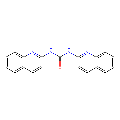 N,N'-Diquinolin-2-ylurea structure