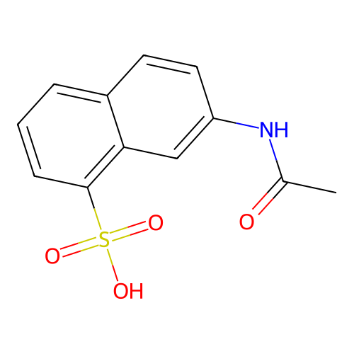 7-acetamidonaphthalene-1-sulfonic Acid structure