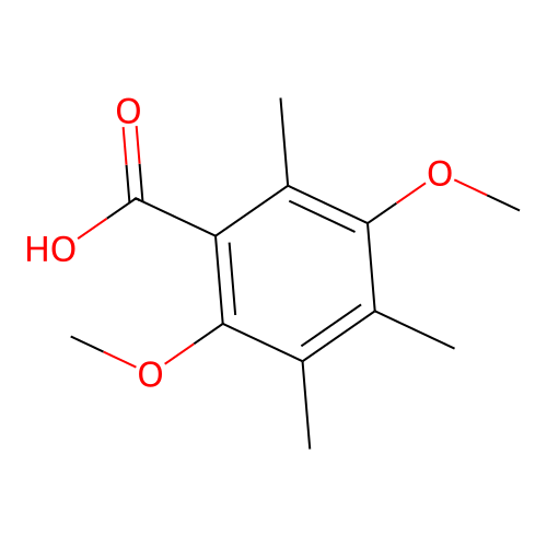 2,5-Dimethoxy-3,4,6-trimethylbenzoic acid structure