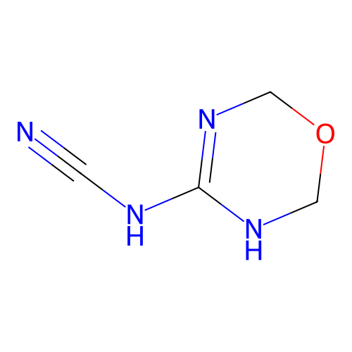 3,6-二氢-2H-1,3,5-噁二嗪-4-基氰胺 structure