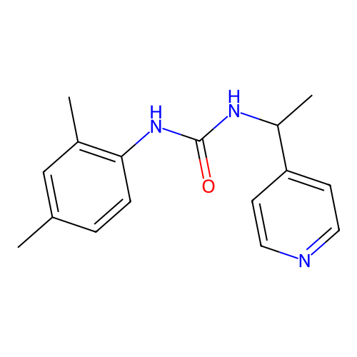 1-(2,4-Dimethylphenyl)-3-(1-pyridin-4-ylethyl)urea structure