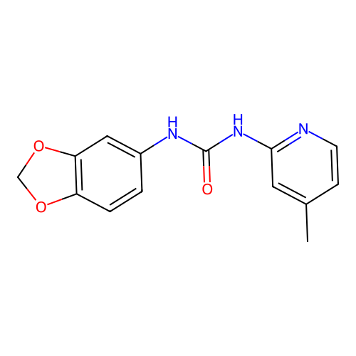 1-(1,3-Benzodioxol-5-yl)-3-(4-methylpyridin-2-yl)urea structure