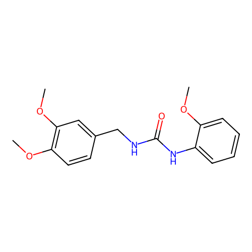 1-[(3,4-Dimethoxyphenyl)methyl]-3-(2-methoxyphenyl)urea structure