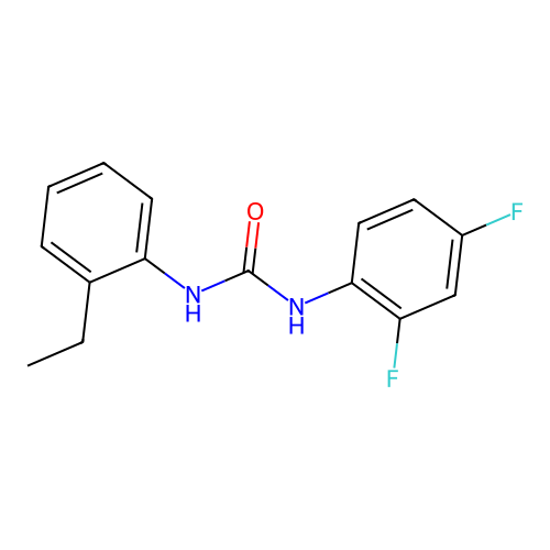 1-(2,4-Difluorophenyl)-3-(2-ethylphenyl)urea structure