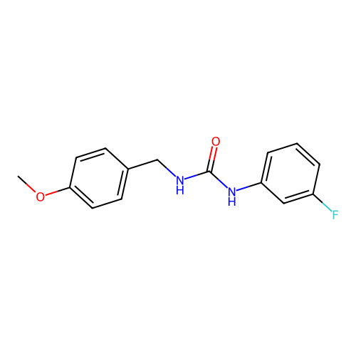 1-(3-Fluorophenyl)-3-[(4-methoxyphenyl)methyl]urea structure