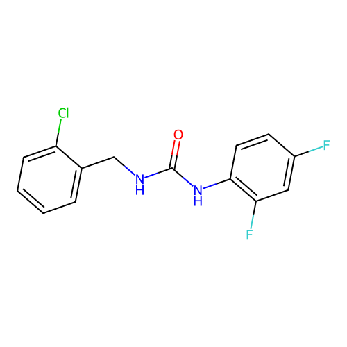 1-[(2-Chlorophenyl)methyl]-3-(2,4-difluorophenyl)urea structure