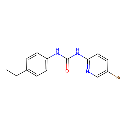 1-(5-Bromopyridin-2-yl)-3-(4-ethylphenyl)urea structure