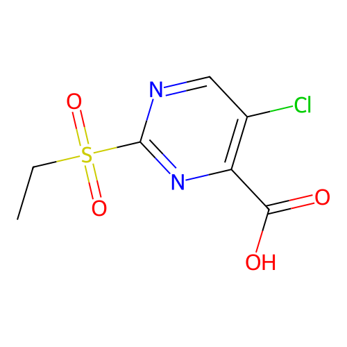 5-Chloro-2-(ethylsulfonyl)pyrimidine-4-carboxylic acid structure