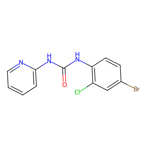 1-(4-Bromo-2-chlorophenyl)-3-pyridin-2-ylurea structure