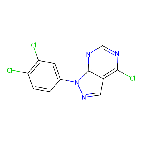 4-Chloro-1-(3,4-dichlorophenyl)-1H-pyrazolo[3,4-D]pyrimidine structure