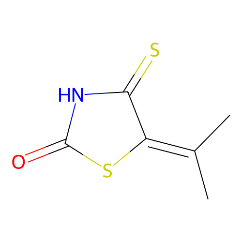 5-Isopropylidene-4-thioxo-2-thiazolidinone structure