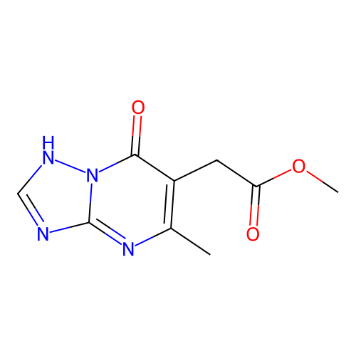Methyl 2-(7-hydroxy-5-methyl[1,2,4]triazolo[1,5-a]pyrimidin-6-yl)acetate structure