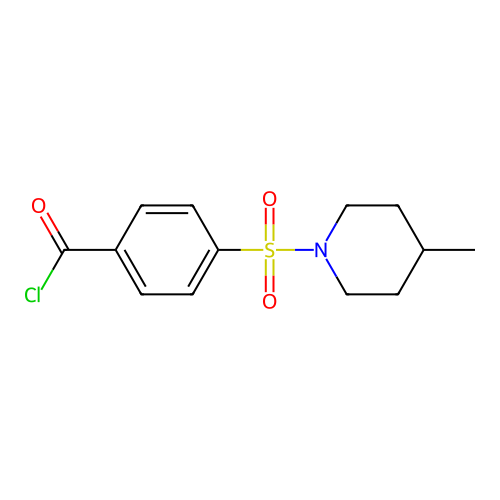 4-((4-Methylpiperidin-1-yl)sulfonyl)benzoyl chloride structure
