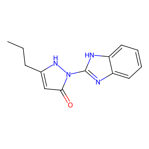 1-(1H-benzimidazol-2-yl)-3-propyl-1H-pyrazol-5-ol structure