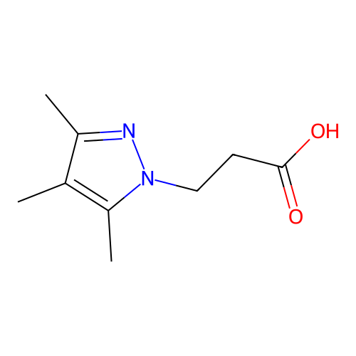3-(3,4,5-trimethyl-1H-pyrazol-1-yl)propanoic acid structure