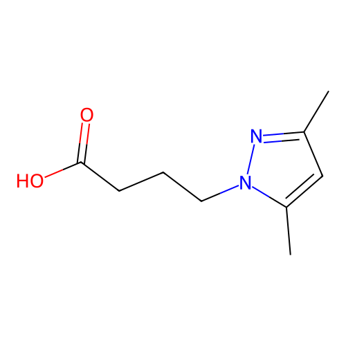 4-(3,5-dimethyl-1H-pyrazol-1-yl)butanoic acid structure