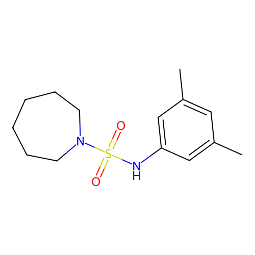 N-(3,5-dimethylphenyl)azepane-1-sulfonamide structure