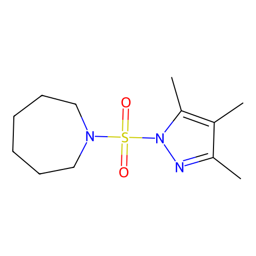 1-(3,4,5-Trimethylpyrazol-1-yl)sulfonylazepane structure