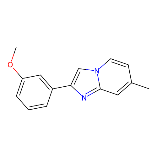 2-(3-Methoxyphenyl)-7-methylimidazo[1,2-a]pyridine structure