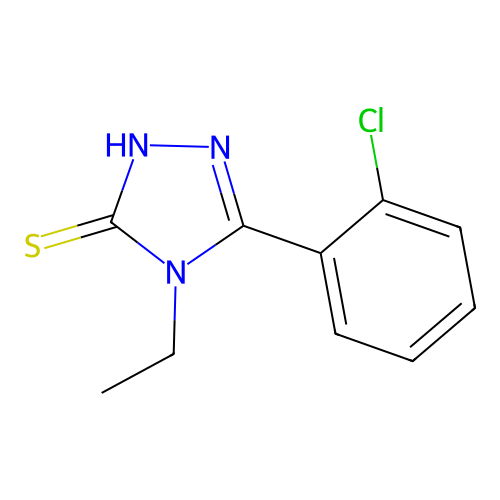5-(2-chlorophenyl)-4-ethyl-4H-1,2,4-triazole-3-thiol structure