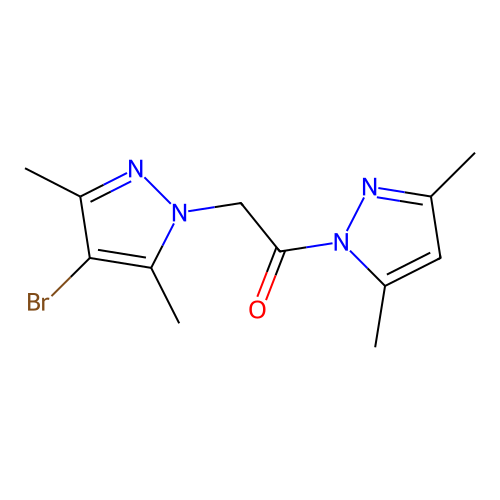 2-(4-Bromo-3,5-dimethyl-pyrazol-1-yl)-1-(3,5-dimethyl-pyrazol-1-yl)-ethanone structure