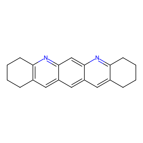 1,2,3,4,8,9,10,11-Octahydroquinolino[3,2-b]acridine structure