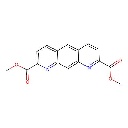 Pyrido[3,2-g]quinoline-2,8-dicarboxylic acid, dimethyl ester structure