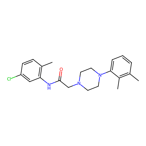N-(5-chloro-2-methylphenyl)-2-[4-(2,3-dimethylphenyl)piperazin-1-yl]acetamide structure