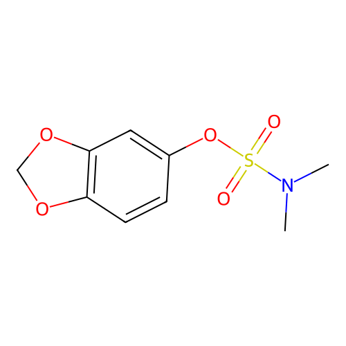 1,3-benzodioxol-5-yl N,N-dimethylsulfamate structure