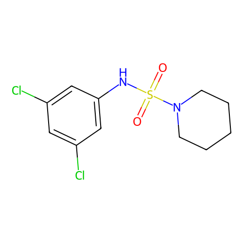 N-(3,5-dichlorophenyl)piperidine-1-sulfonamide structure