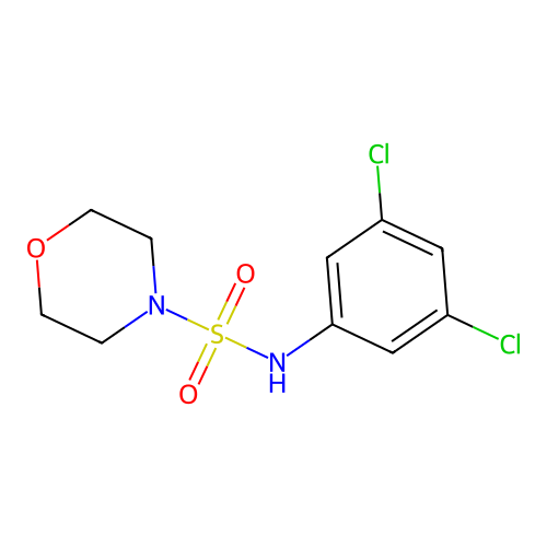 N-(3,5-dichlorophenyl)morpholine-4-sulfonamide structure
