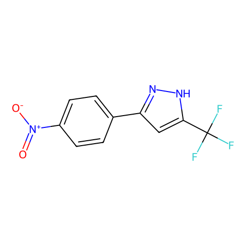 3-(4-nitrophenyl)-5-(trifluoromethyl)-1H-pyrazole structure