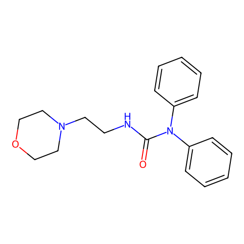 3-(2-Morpholinoethyl)-1,1-diphenylurea structure