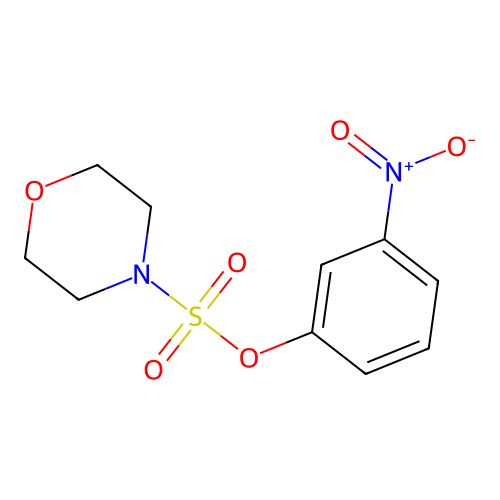 3-Nitrophenyl morpholine-4-sulfonate structure