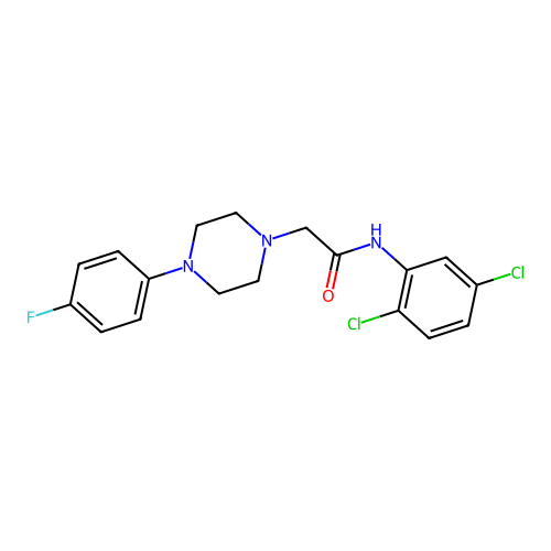 N-(2,5-dichlorophenyl)-2-[4-(4-fluorophenyl)piperazin-1-yl]acetamide structure