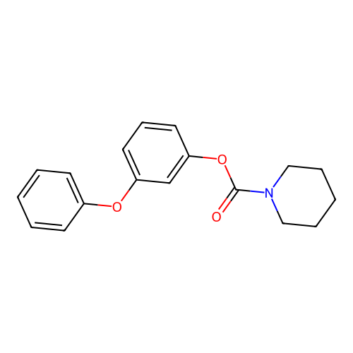3-Phenoxyphenyl piperidine-1-carboxylate structure