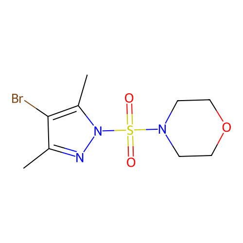 4-(4-Bromo-3,5-dimethylpyrazol-1-yl)sulfonylmorpholine structure