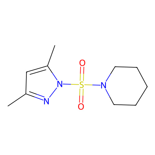 3,5-Dimethyl-1-(piperidylsulfonyl)pyrazole structure