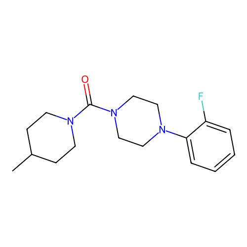 (4-(2-Fluorophenyl)piperazin-1-yl)(4-methylpiperidin-1-yl)methanone structure